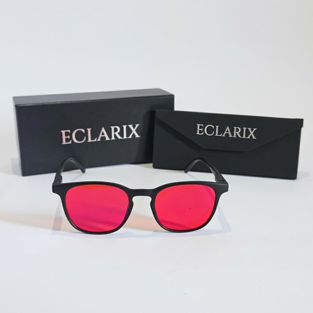 ECLARIX packaging — foil-stamped box and leatherette case
